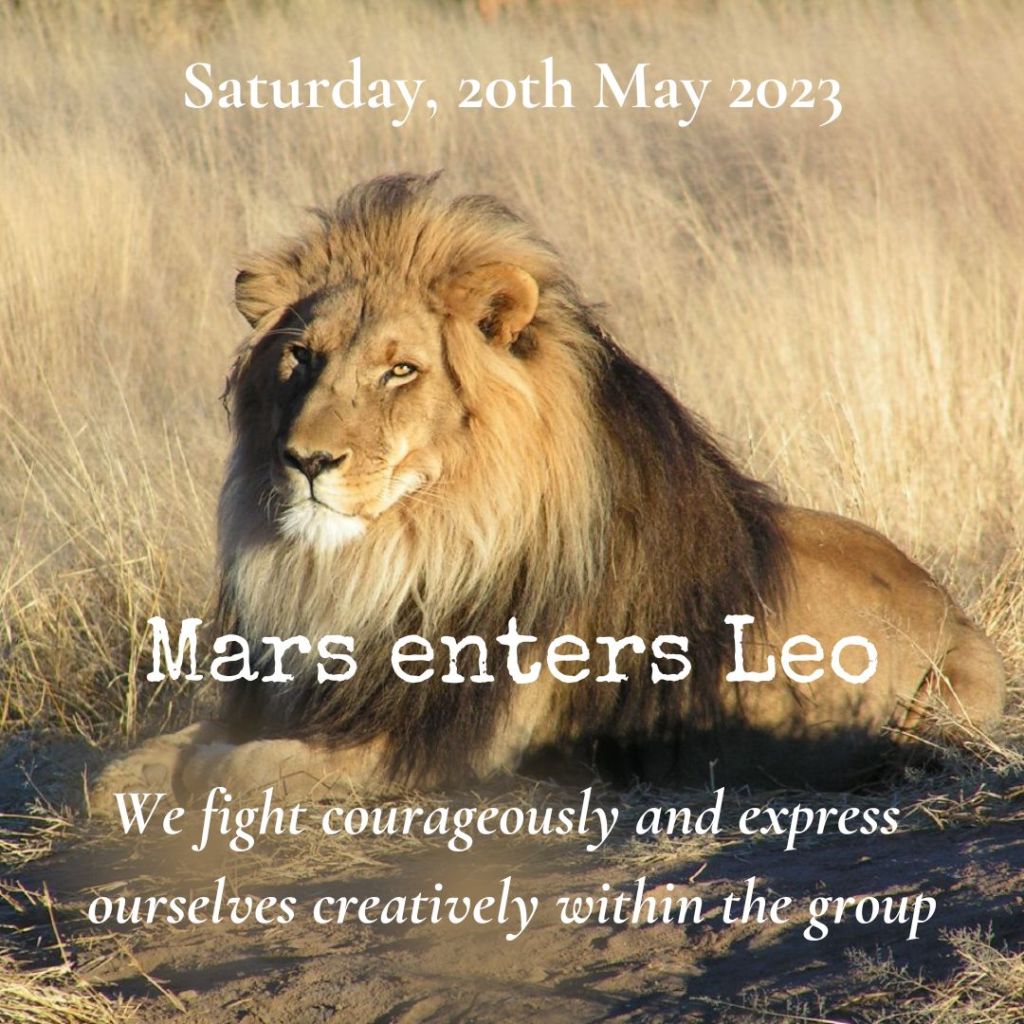 Mars enters Leo