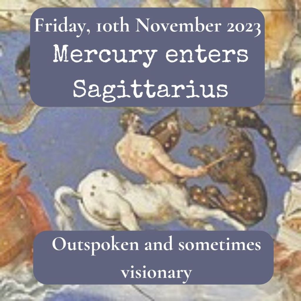 Mercury enters Sagittarius