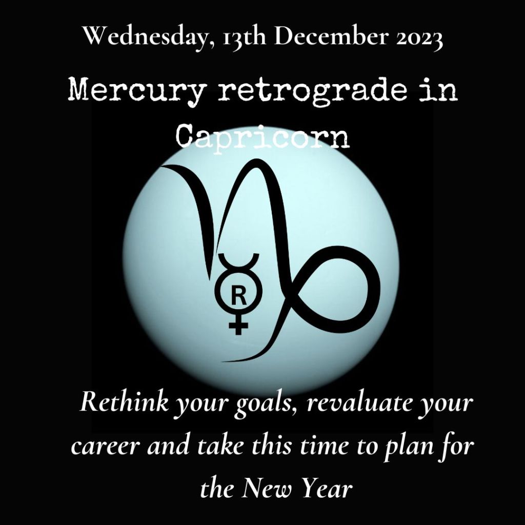 Mercury retrograde in&nbsp;Capricorn